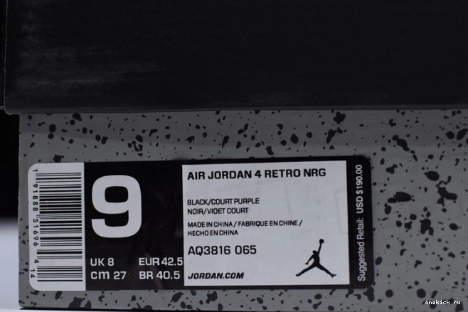 Rep Onekick Retro Air AQ3816-065 NRG Jordan Raptors